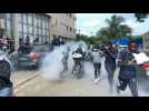Police fire tear gas on supporters of opposition figure Barthelemy Dias in Dakar