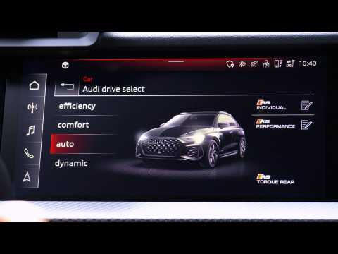 The new Audi RS 3 Sportback in Tango red Infotainment System
