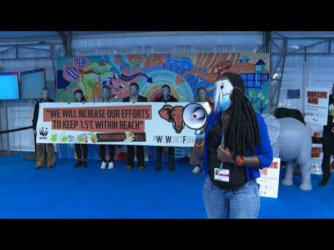 'Keep 1.5C alive': WWF stages protest to kick off 'official' final day of COP26