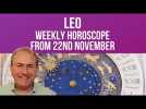 Leo Weekly Horoscope from 22nd November 2021