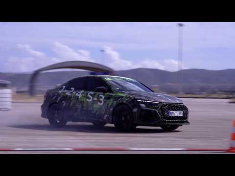 Drift video of the Audi RS 3 Sedan on the race track in Athens