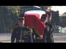 French Resistance fighter's coffin arrives at Mont Valerien for burial
