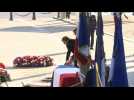 Armistice Day: Emmanuel Macron lights the flame at the tomb of the Unknown Soldier