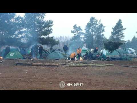 Belarus releases new video of migrant camp near Polish border