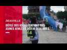 Gymnasiade : 68 délégations de jeunes athlètes défilent dans les rues de Deauville