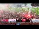 Les supporters fêtent la montée en Ligue 2 du FC Annecy