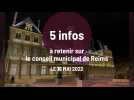 5 infos à retenir sur le conseil municipal de Reims. 16 mai 2022
