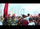 AC Milan fans celebrate first Serie A title in over a decade
