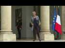 French ministers arrive for the first Cabinet meeting under new Prime Minister Elisabeth Borne