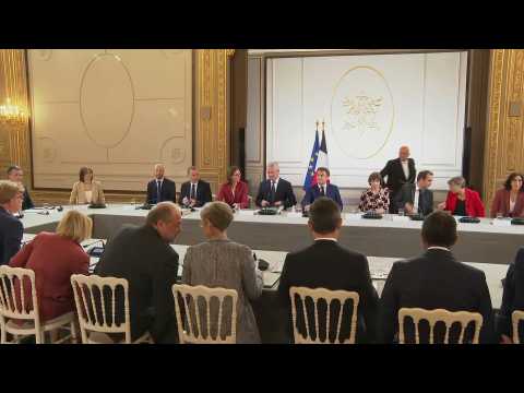 First Cabinet meeting for the French Prime Minister Elisabeth Borne's government