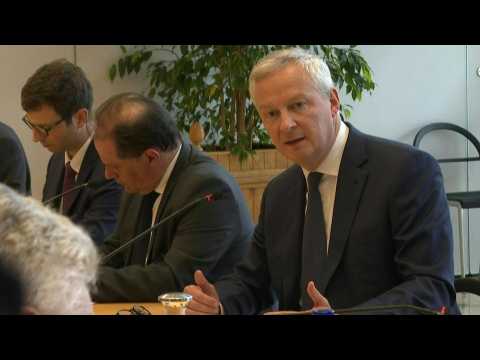 French Finance Minister meets employers' representatives in Paris