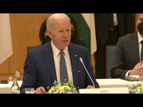 World navigating a 'dark hour' says Biden at Quad meeting