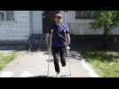 Ukraine: amputé d'une jambe, un soldat attend sa prothèse pour retourner au front