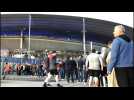 Champions League: Fans await entry to stadium