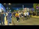 Champions League: fans leave the stadium after Real Madrid victory