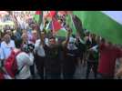 Palestinians in Ramallah rally against Israel's "Jerusalem Day" - Label : AFPTV - First images - Category : News