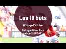 Les dix travaux d'Hugo Ekitiké en Ligue 1 Uber Eats