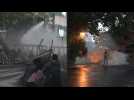 Sri Lankan police deploy water cannon, tear gas on protesters in fresh clashes