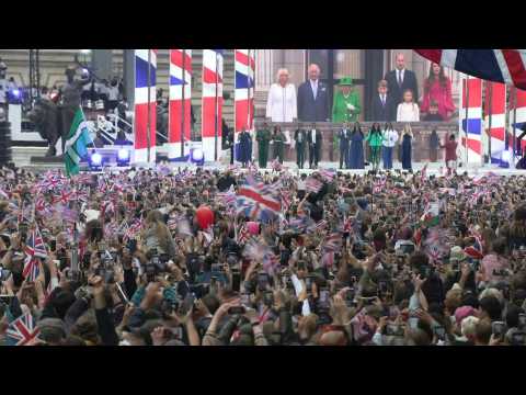 Queen Elizabeth II ends historic jubilee in person