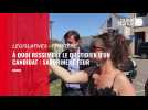 VIDEO. Réunion, marché, affiches à coller... On a suivi Sandrine Le Feur, candidate aux législatives en Finistère