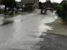 Inondations après le passage de l'orage à Verrières