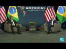 Sommet des Amériques: Ton conciliant entre Biden et Bolsonaro pour leur première rencontre bilatérale