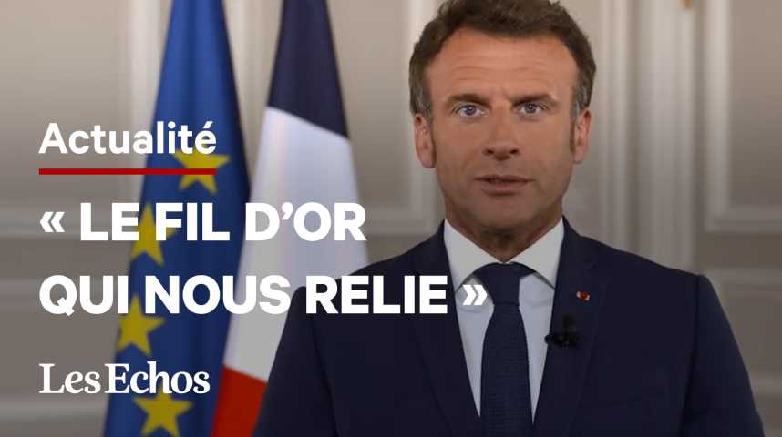 Illustration pour la vidéo La déclaration pleine de respect d’Emmanuel Macron pour le jubilé de platine d'Elizabeth II 