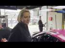 Sarah Bovy nous présente sa Ferrari rose pour les 24H du Mans