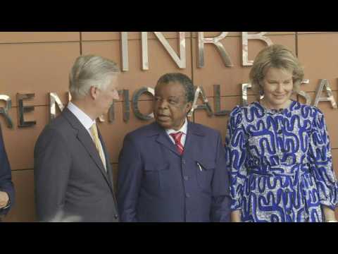 Belgium's King meets Professor Muyembe, leading figure in the fight against Ebola in DRC