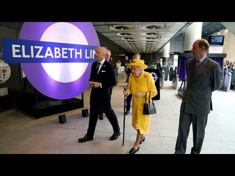 Queen Elizabeth II makes surprise visit to open London's new rail line