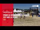 VIDÉO. Pour la Gymnasiade, le public est sur la plage de Deauville