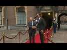 Germany's Scholz arrives for meeting with Dutch counterpart Mark Rutte in the Hague
