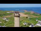 île de Batz, retour de la coupole et de la lanterne du phare