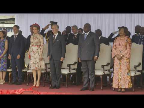 DRC: King Philippe and President Tshisekedi attend wreath laying ceremony