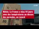 VIDÉO. Météo : la France a vécu 44 jours avec des températures au-dessus des normales, un record