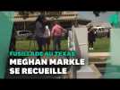 Meghan Markle rend visite au mémorial des victimes de la tuerie au Texas