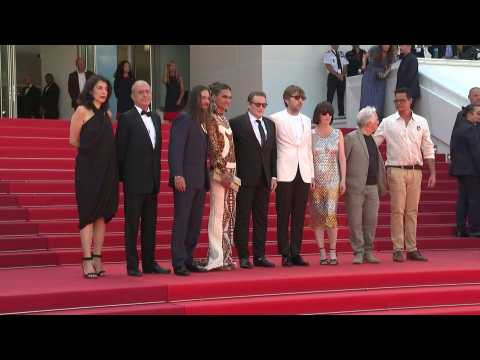 Cannes: Cast and crew of "Pacifiction" by Albert Serra on the red carpet