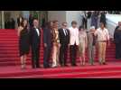 Cannes: Cast and crew of "Pacifiction" by Albert Serra on the red carpet