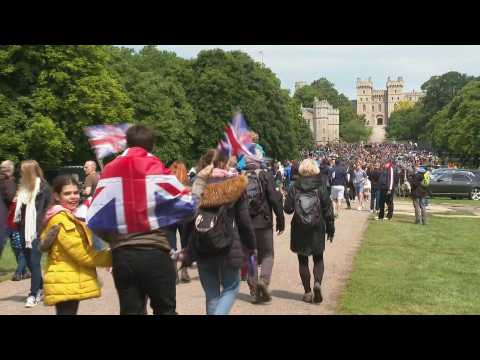 Party for Queen Elizabeth II's Jubilee on Windsor's long walk