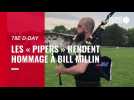 VIDÉO. 78e anniversaire du Débarquement : l'hommage des « pipers » à Bill Millin