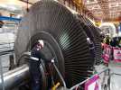 Gravelines: replacement d'une turbine à la centrale.