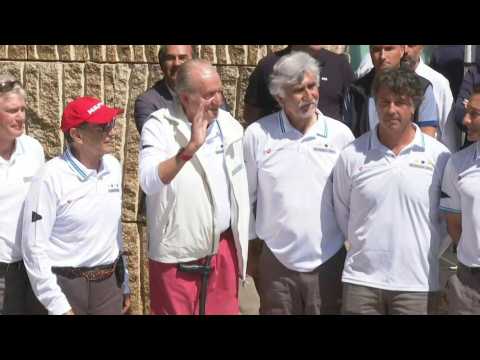 Spain's exiled ex-king makes appearance at regatta on brief return home