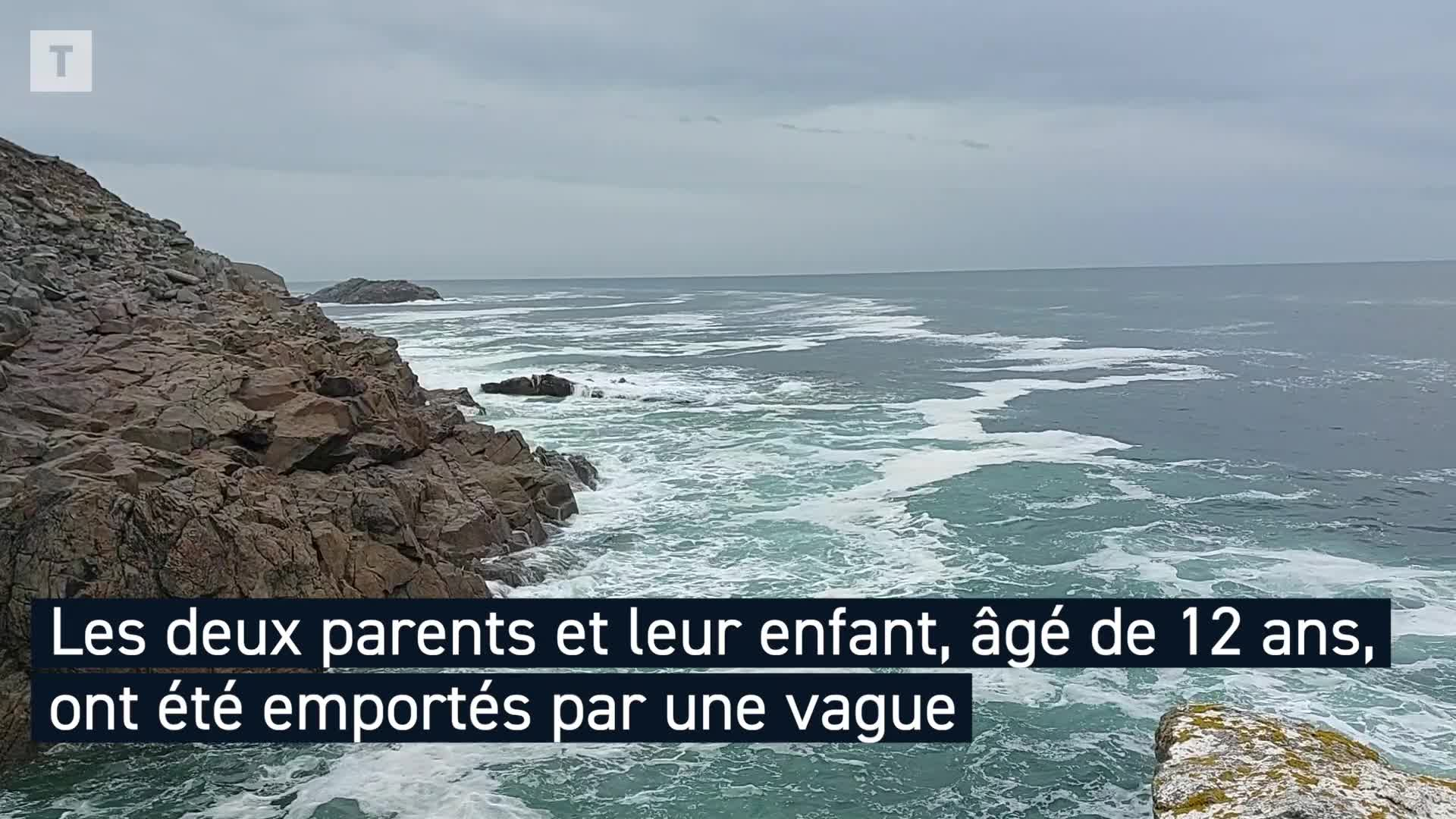 Deux parents et un de leurs enfants meurent emportés par une vague à Plogoff (Le Télégramme)