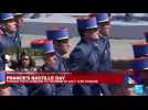 France's Bastille day : Military parade on the Champs-Elysees