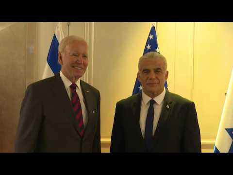 US President Joe Biden meets Israeli PM Yair Lapid in Jerusalem