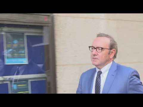 Kevin Spacey arrives at UK court to face sexual assault charges