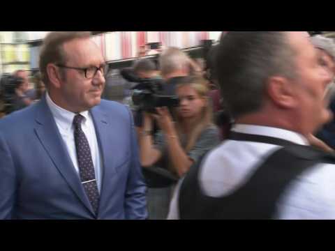 Kevin Spacey exits court after pleading not guilty to sexual assault in UK