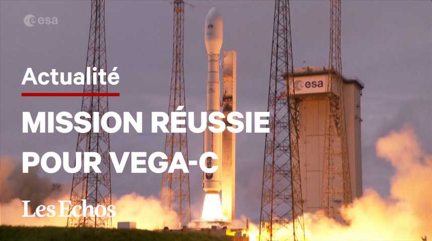Illustration pour la vidéo Premier vol réussi pour la fusée européenne Vega-C