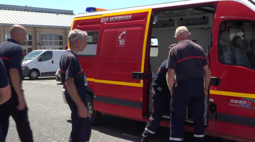 Thumbnail Des pompiers du Morbihan en renfort dans le sud-ouest