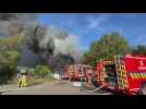 Violent incendie à l'usine Reprocover à Verviers